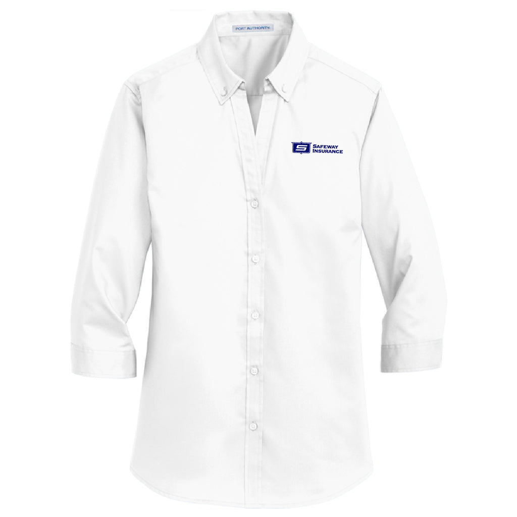 Ladies 3/4 Sleeve Super Pro Twill