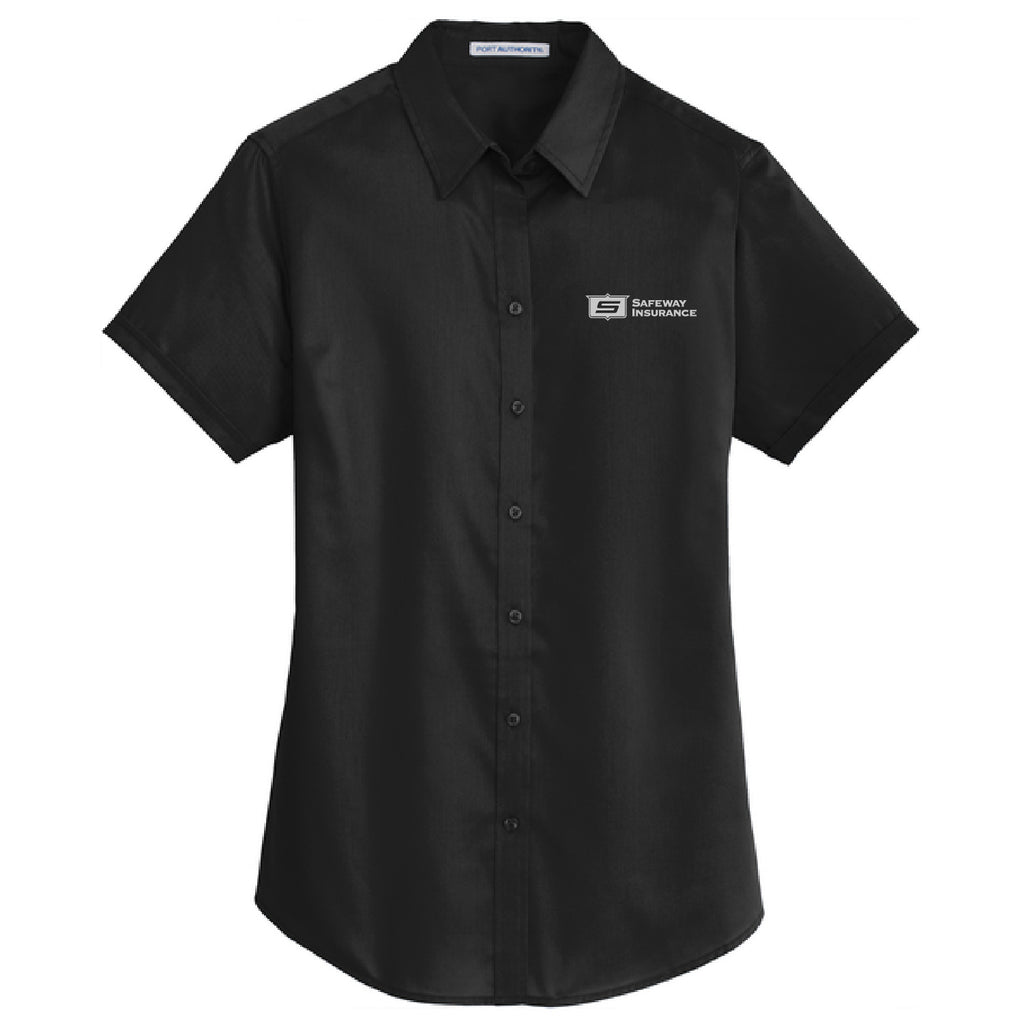 Ladies Super Pro Short Sleeve Twill