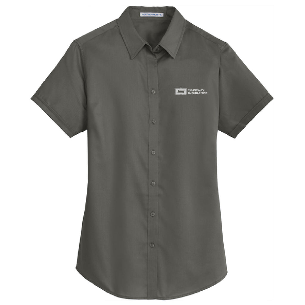 Ladies Super Pro Short Sleeve Twill