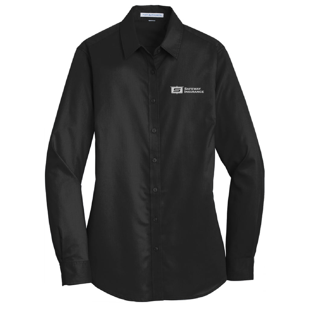 Ladies Super Pro Long Sleeve Twill
