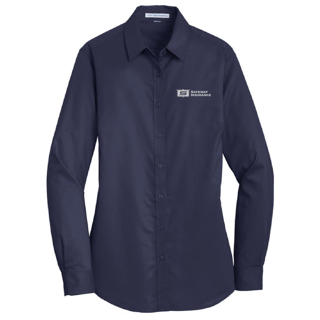 Ladies Super Pro Long Sleeve Twill