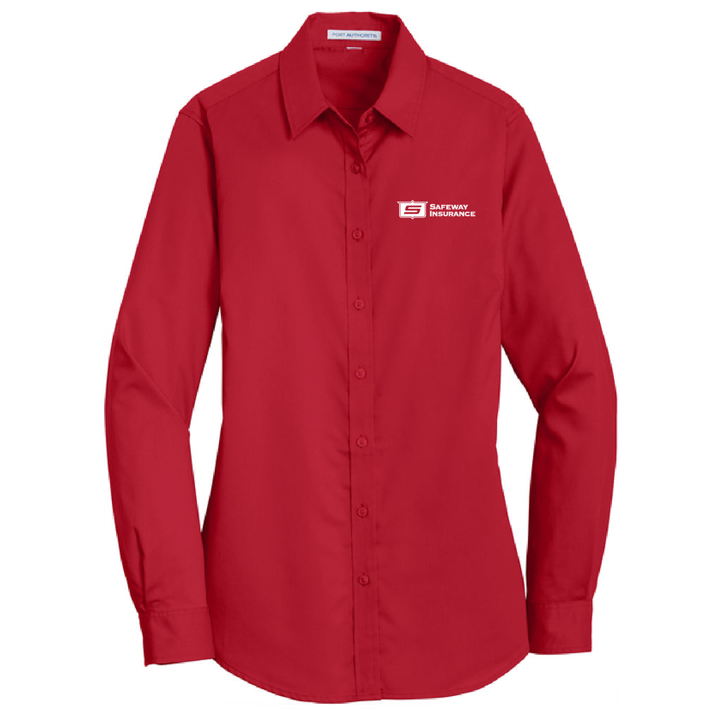 Ladies Super Pro Long Sleeve Twill