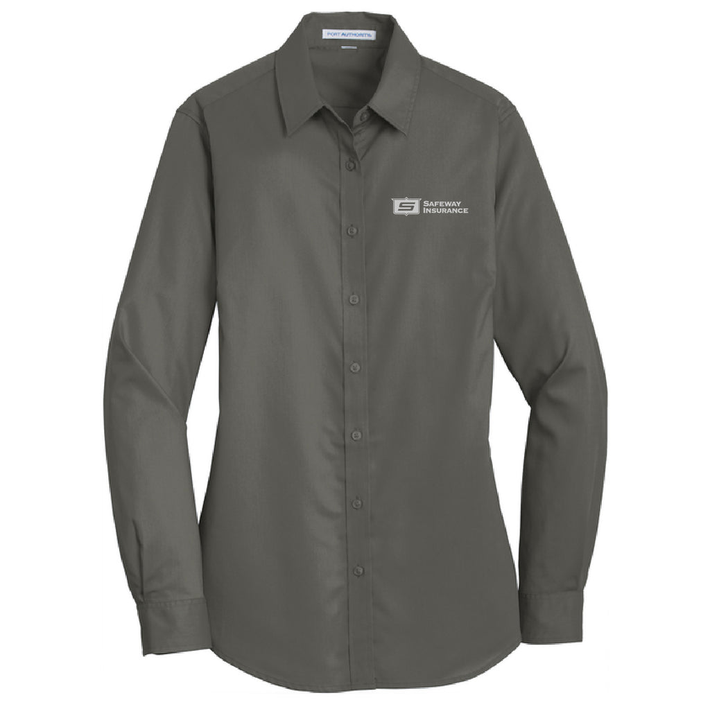 Ladies Super Pro Long Sleeve Twill