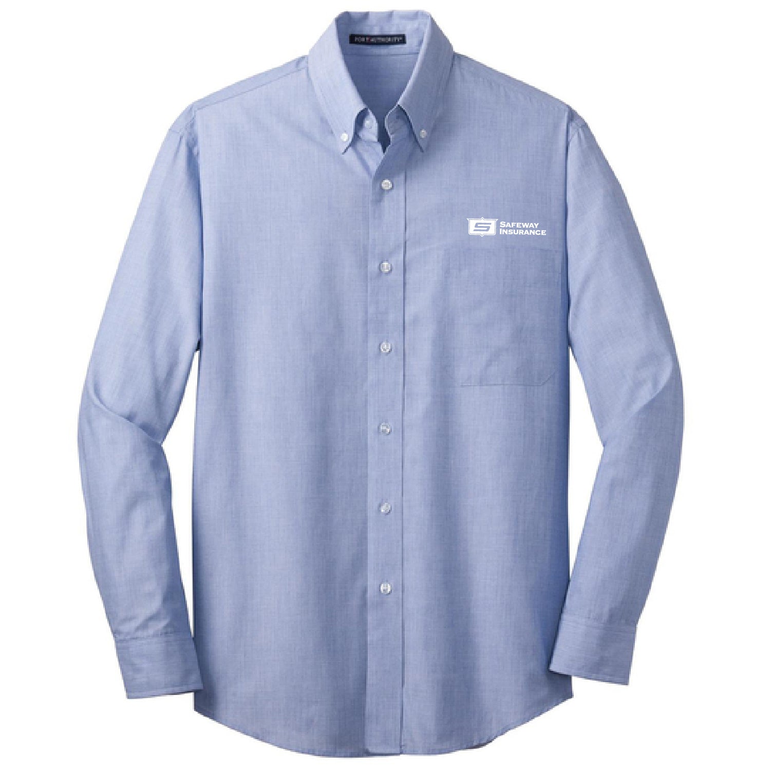 Men's Crosshatch Easy Care Long Sleeve Shirt