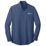 Men's Crosshatch Easy Care Long Sleeve Shirt