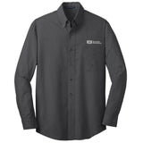 Men's Crosshatch Easy Care Long Sleeve Shirt