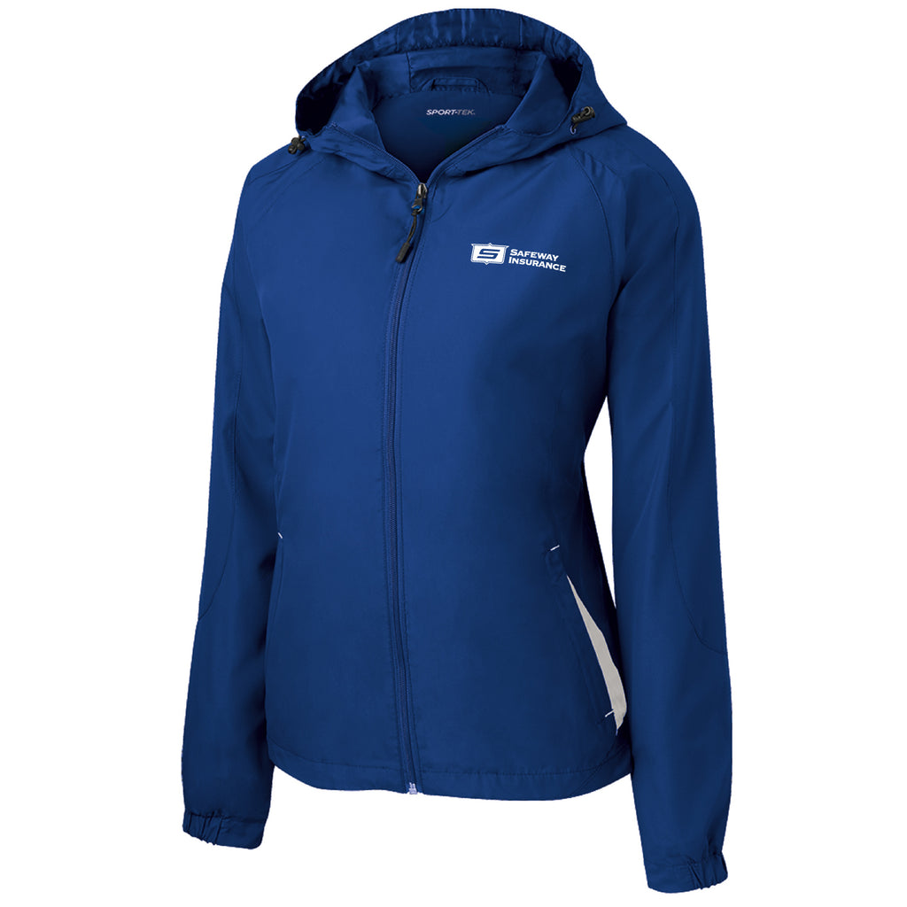 Ladies Colorblock Hooded Jacket