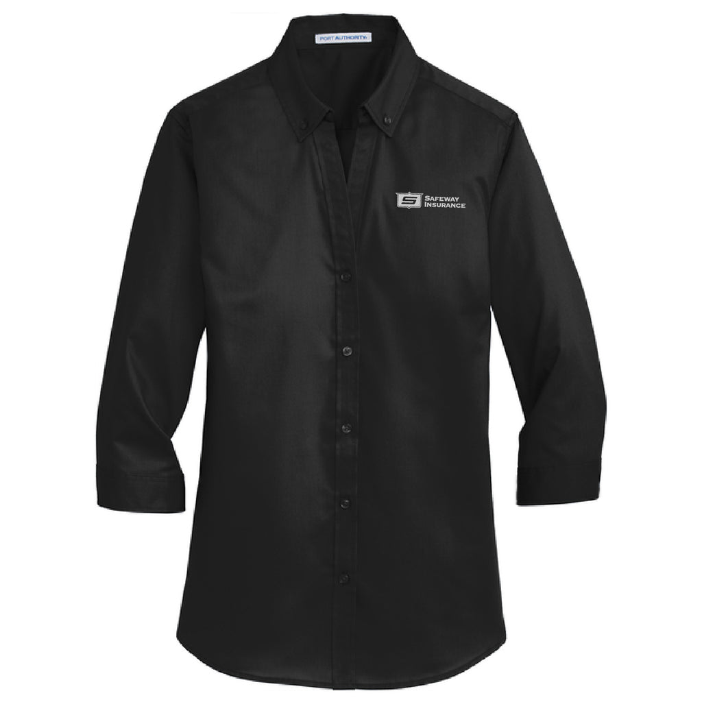 Ladies 3/4 Sleeve Super Pro Twill