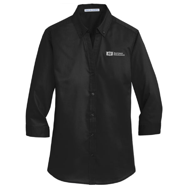 Ladies 3/4 Sleeve Super Pro Twill