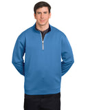 Men's 1/4 Zip Contrast Zipper Pullover by Pebble Beach